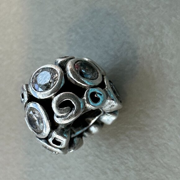 Authentic Pandora Primrose Path Flower Sterling Silver Charm - EUC - Picture 5 of 6